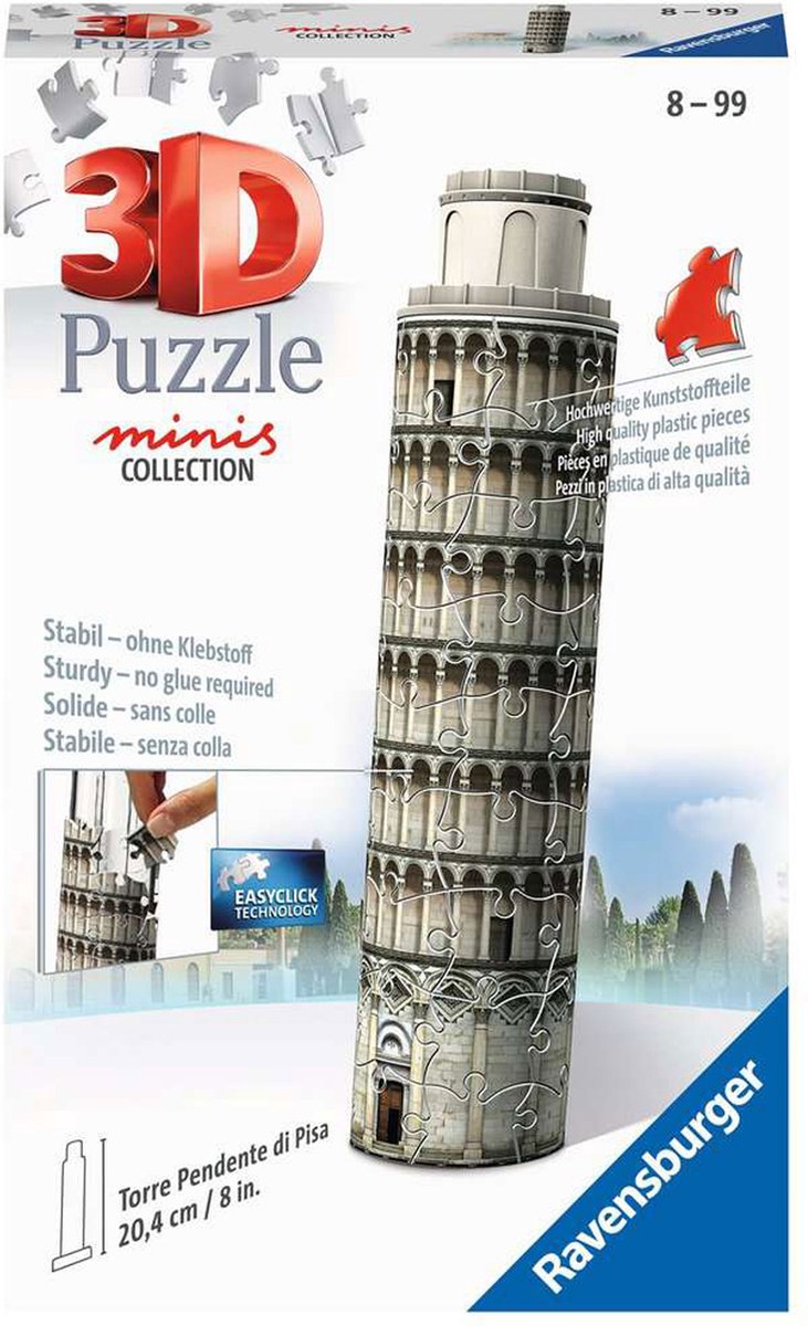 Ravensburger Mini Schiefer Tower - Pisa 3D Puzzle Edificios