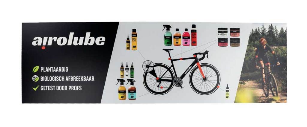 Panel de espuma con logo de estante Airolube 99x30cm