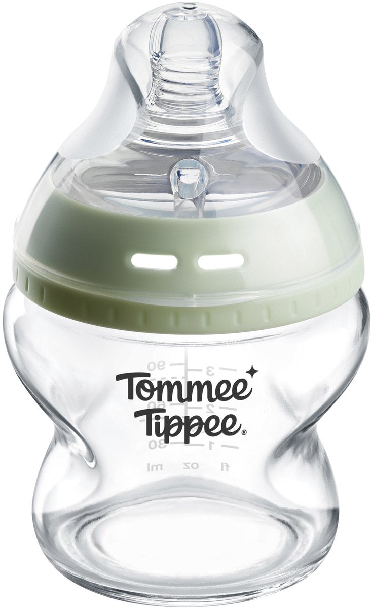Tommee tippee biberón de vidrio natural start - 1 biberón de 150 ml - 0m+