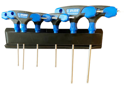 Juego de llaves torx unior grs modelo t m agujero m h 6 piezas