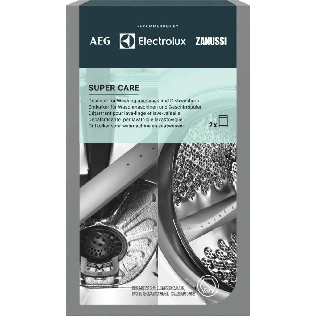Aeg m2gcp100 decalcificante super care per lavatrice e lavastoviglie 2 sacchetti