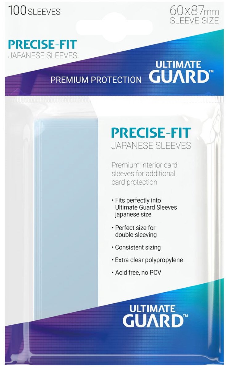 Mangas de ajuste preciso Ultimate Guard talla japonesa (100)