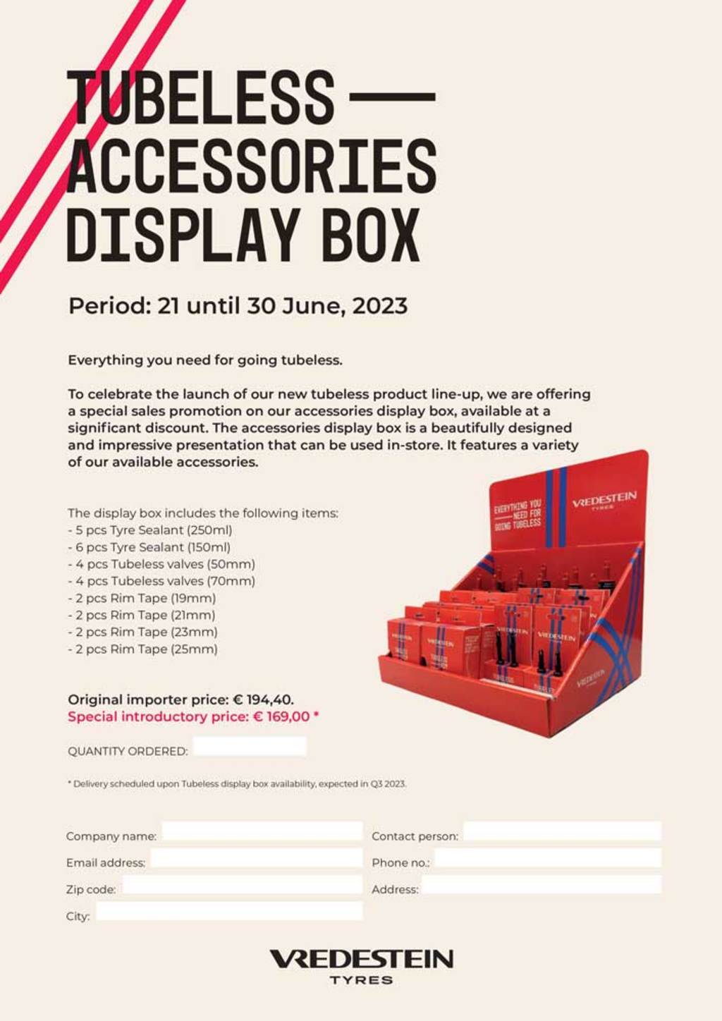 Vredestein mostra accessori tubeless VR