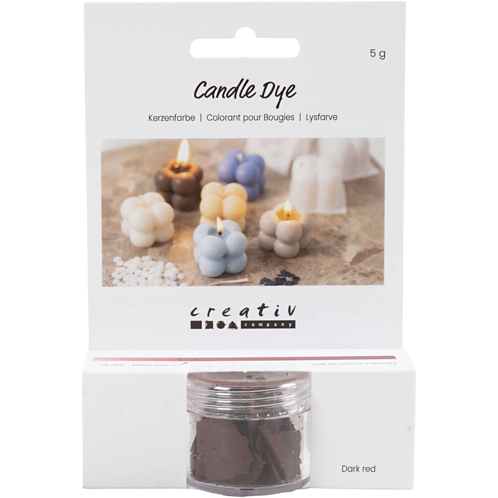 Tinte para velas Creativ Company, rojo oscuro, 5 gr 1 caja