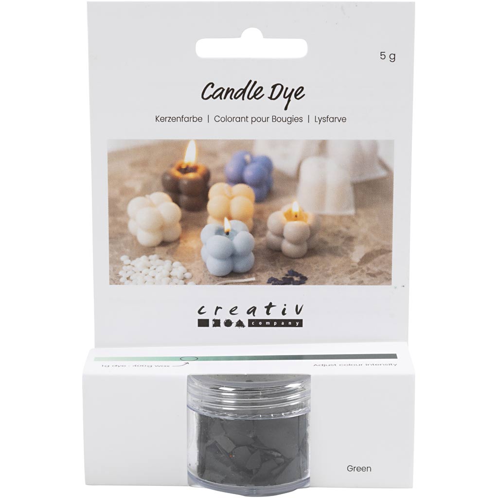 Creativ company tinte para velas, verde, 5 gr 1 caja