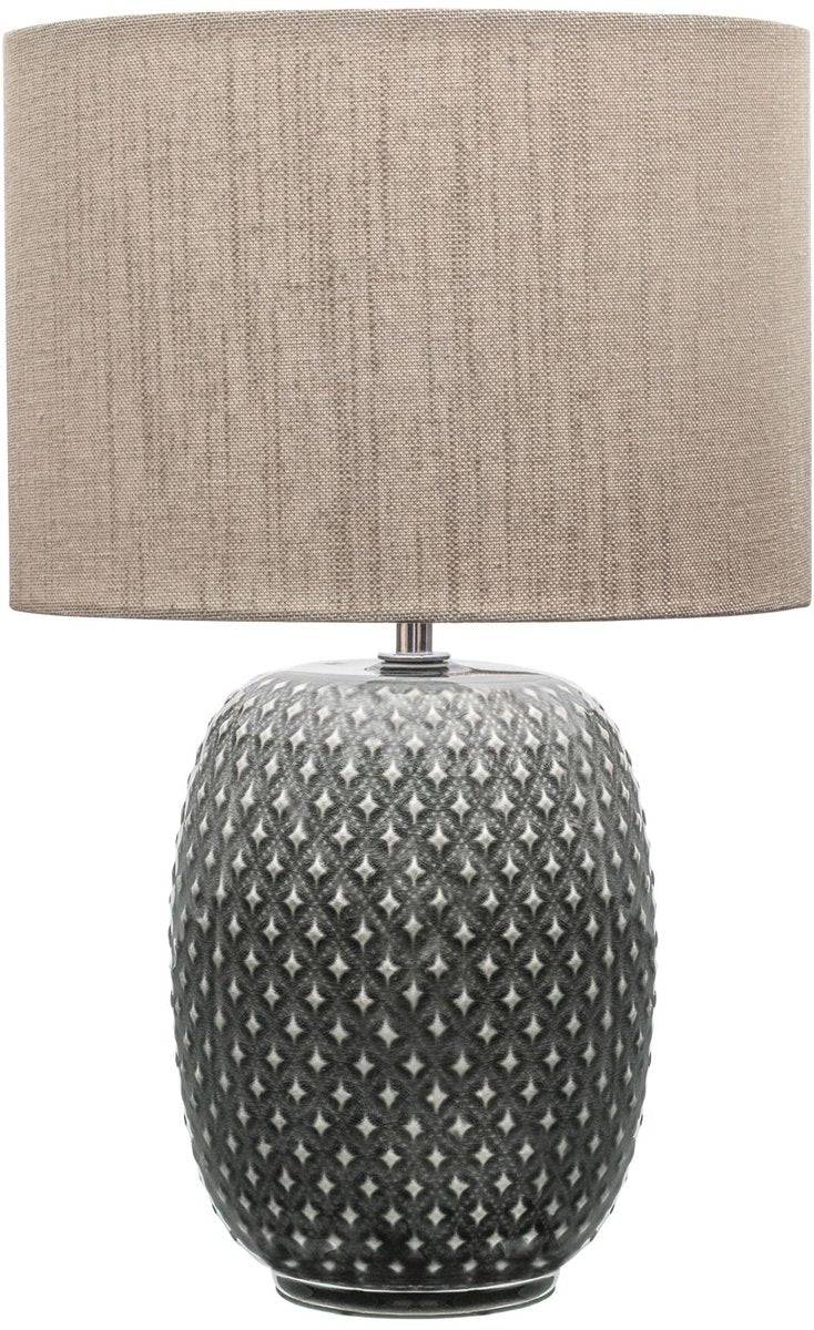 Pauleen led tafellamp pretty classy - e27 - max. 60w - wookamer, slaapkamer eetkamer - grijs beige