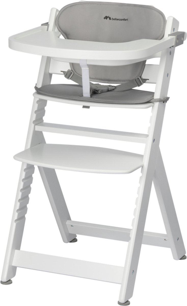 Bebeconfort timba con cuscino riduttore - seggiolone - bianco grigio - da 6 mesi a 10 anni