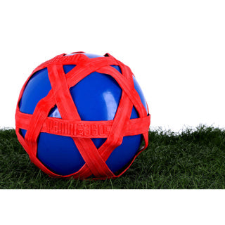 Crossball blu con elastico rosso