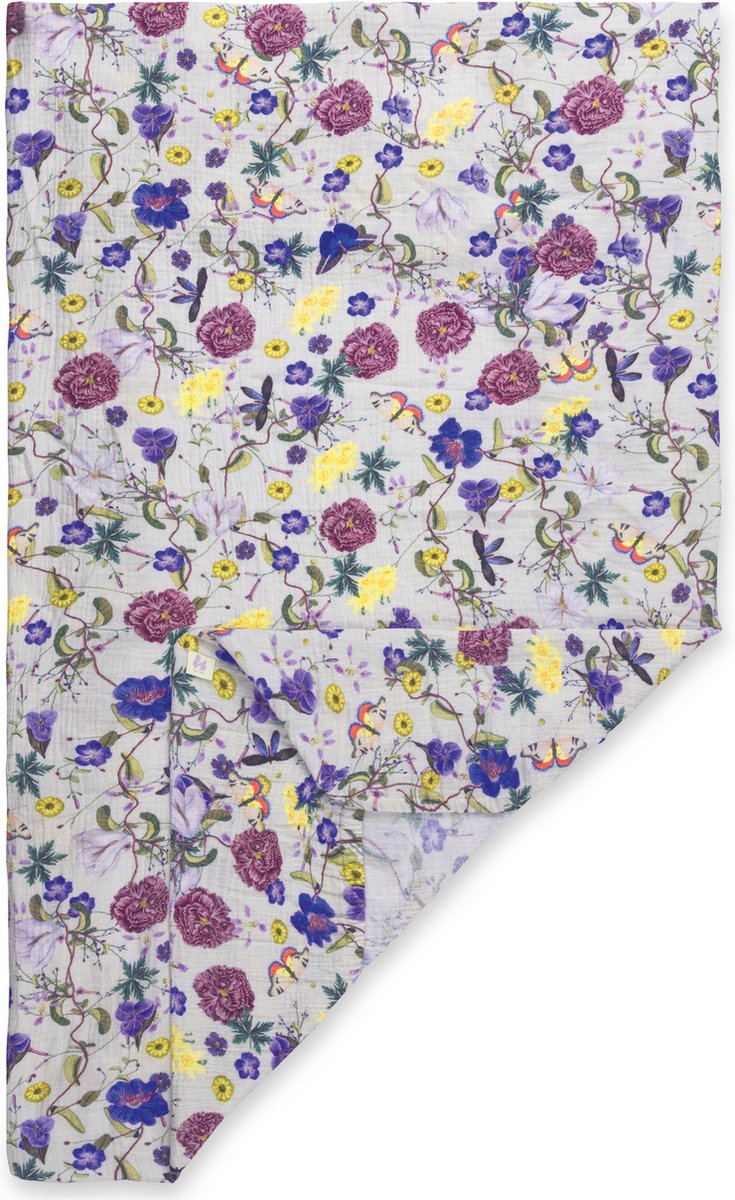 Sábana bajera Hauck para cama de camping - 120 x 60 cm - beige floral