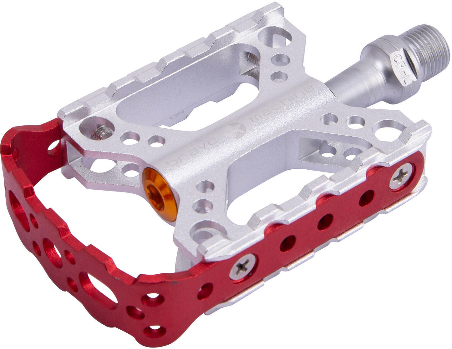 Pedal de plataforma valiente rojo