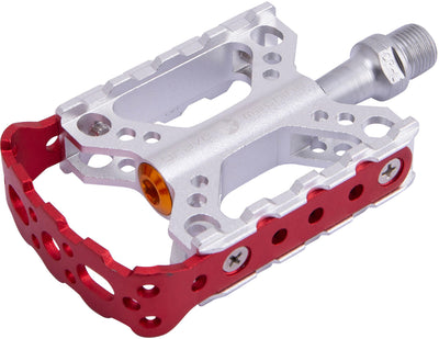 Pedal de plataforma valiente rojo