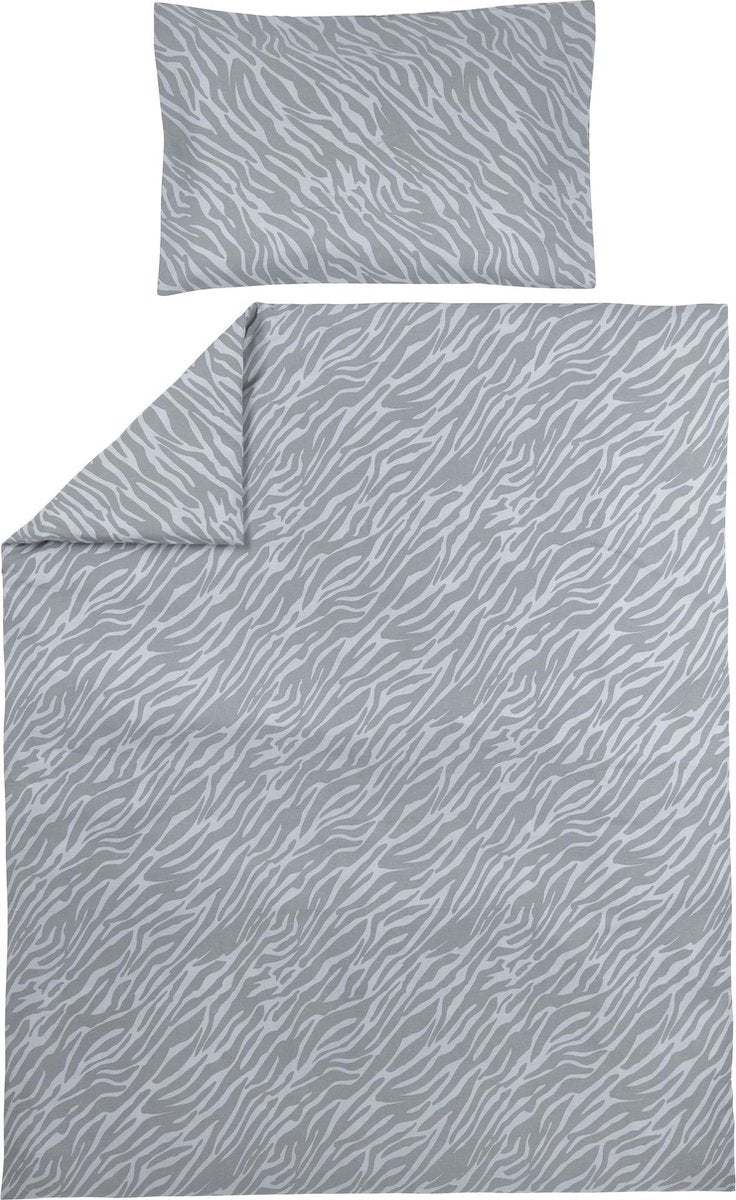 Copripiumino Meyco Baby Zebra per bambini - grigio - 120x150 cm