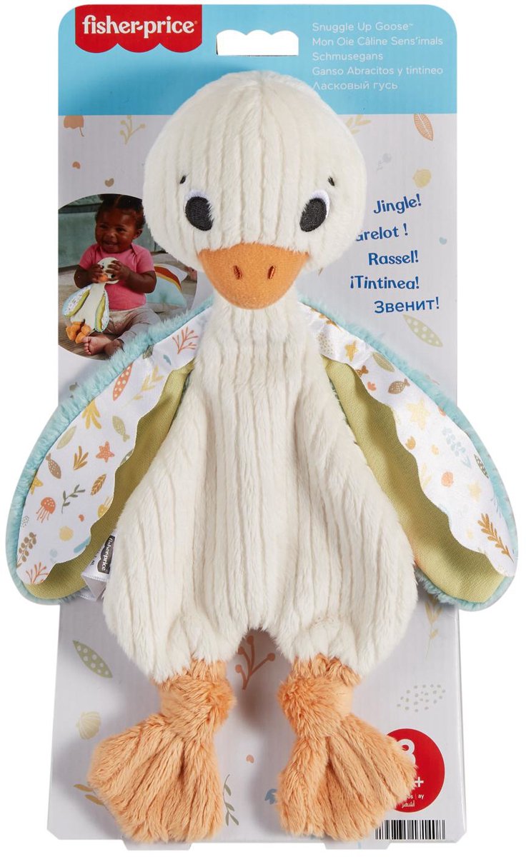 Fisher-price knuffelgans - 25 cm - knuffel