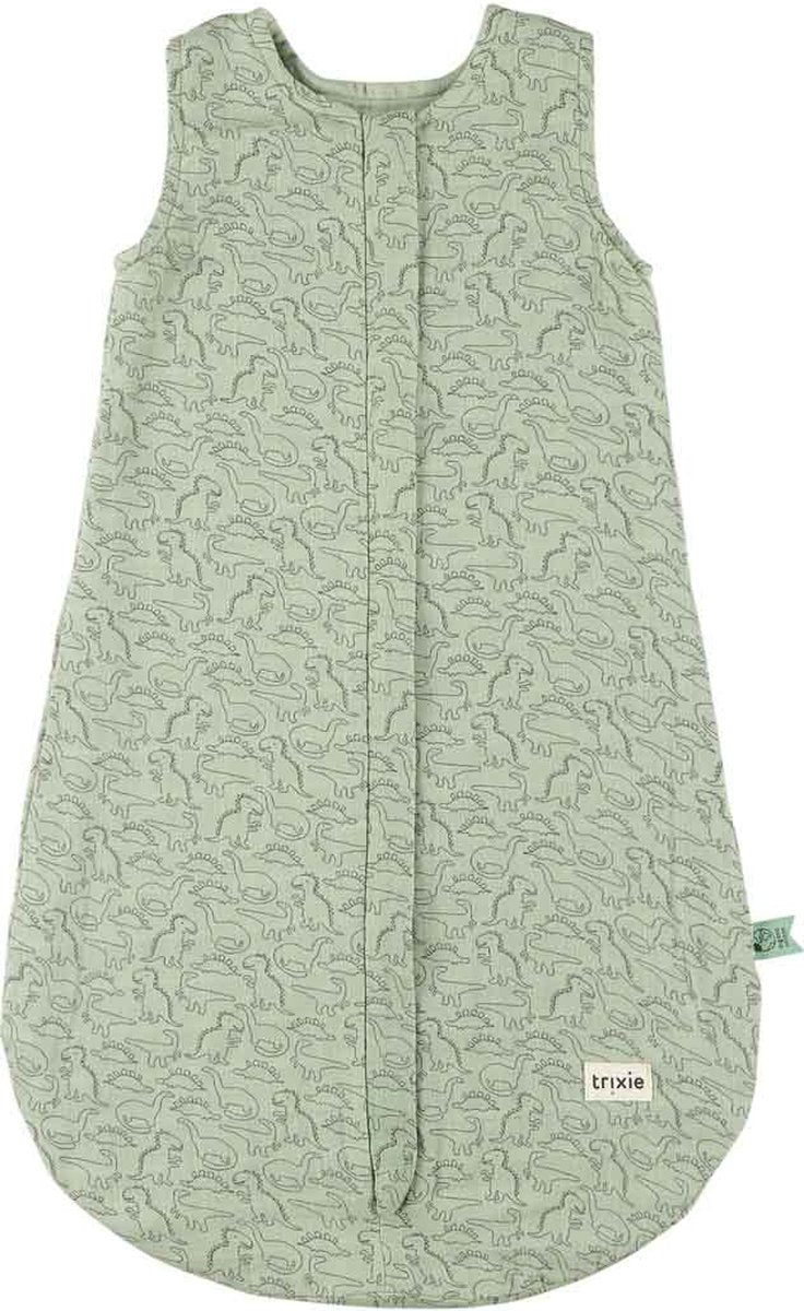 Trixie Saco de dormir para bebé sin mangas 70cm - Atrevido algodón verde dinosaurio.
