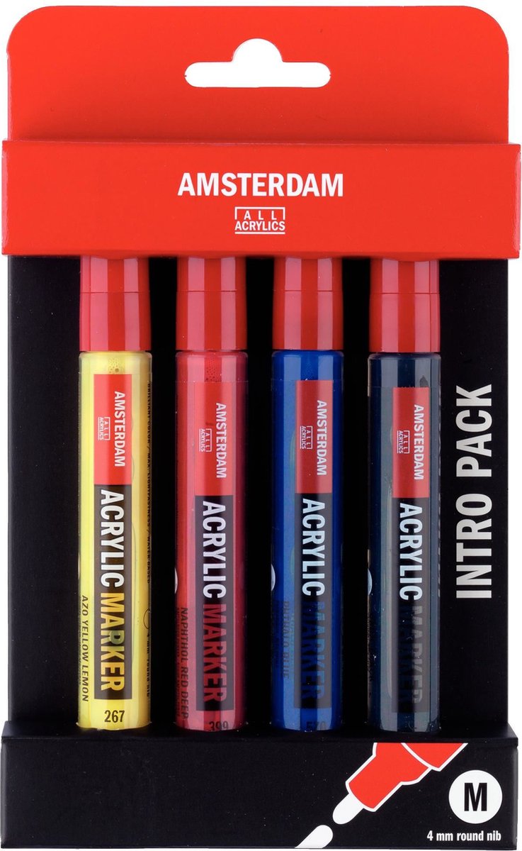 Amsterdam Acrilic Marker Basisset, 4DLG.