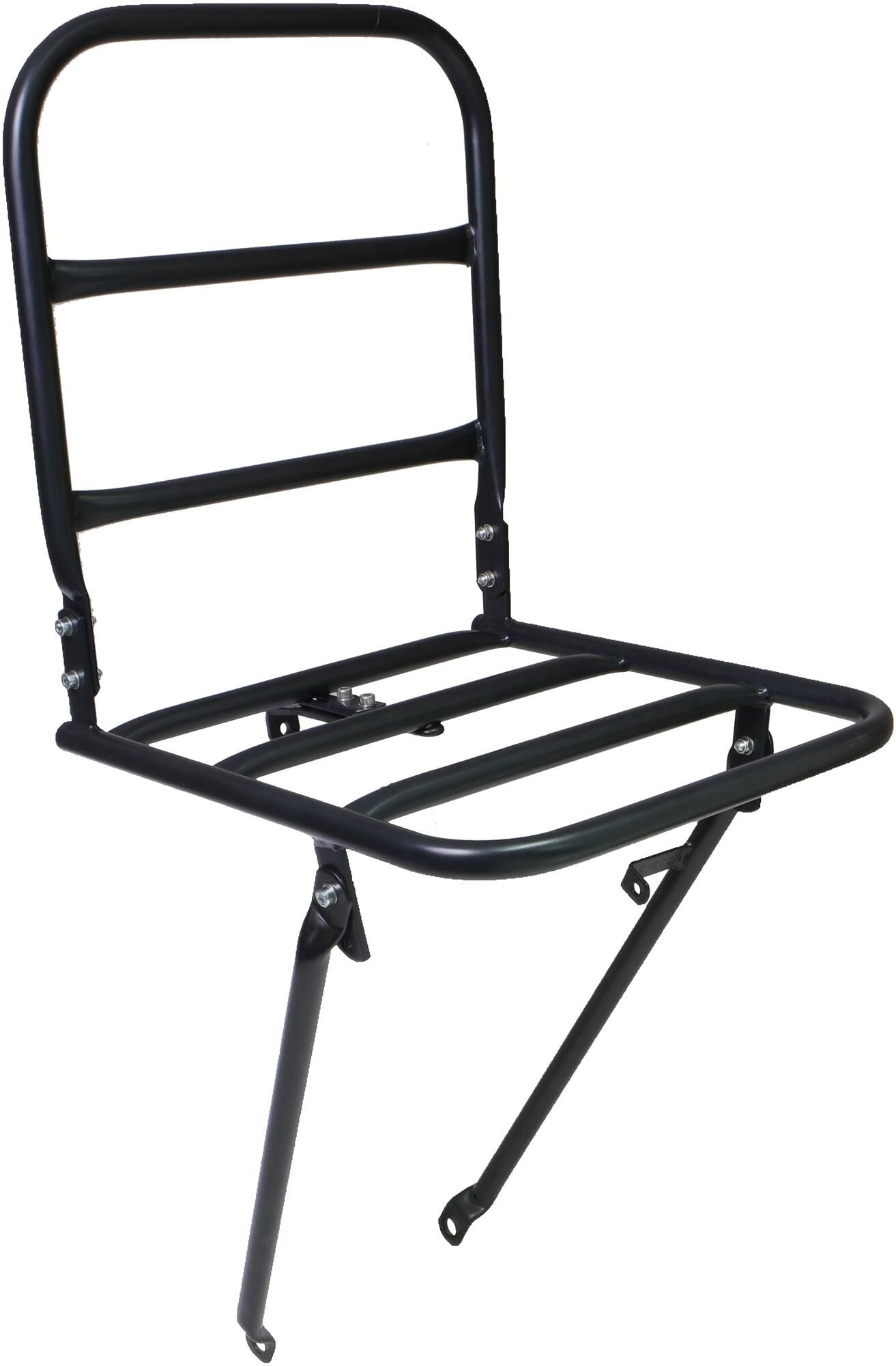 Portaequipajes Steco, delantero delantero 26 28, acero, negro mate