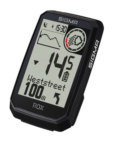 Sigma sport gps bike-computers rox 4.0 endurance black with set rear wheel