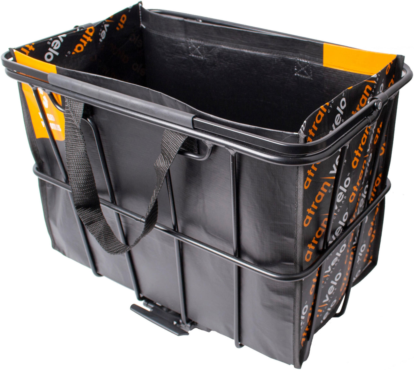 Atranvelo cesta bicicleta, cesta trasera comestibles avs cesta trasera comestibles avs negro