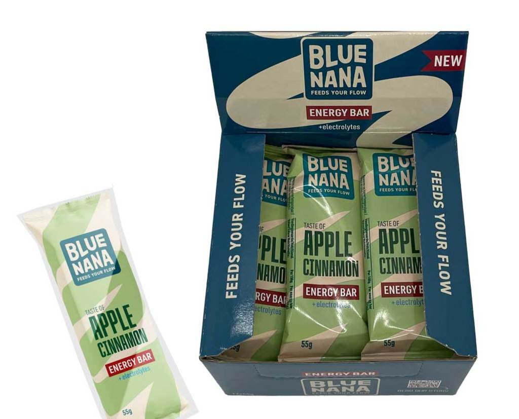 Blue nana bar energia manzana canela 55gr ds a 12
