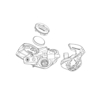 Sram versd axs pod batterij afdekkap zw