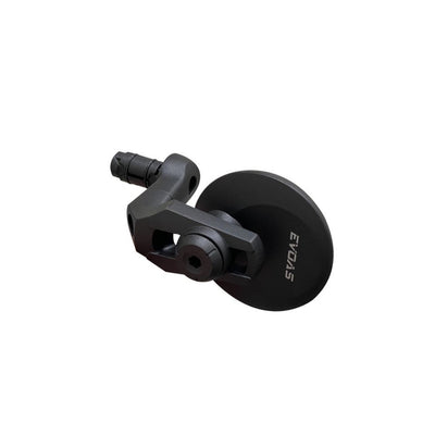 Specchio Evoas lusso nero rotondo plug-in regolabile