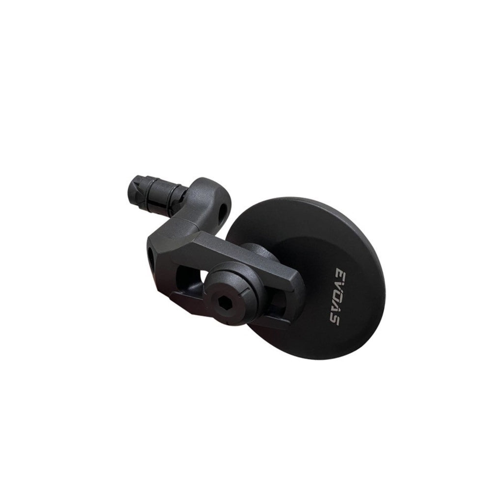 Specchio Evoas lusso nero rotondo plug-in regolabile