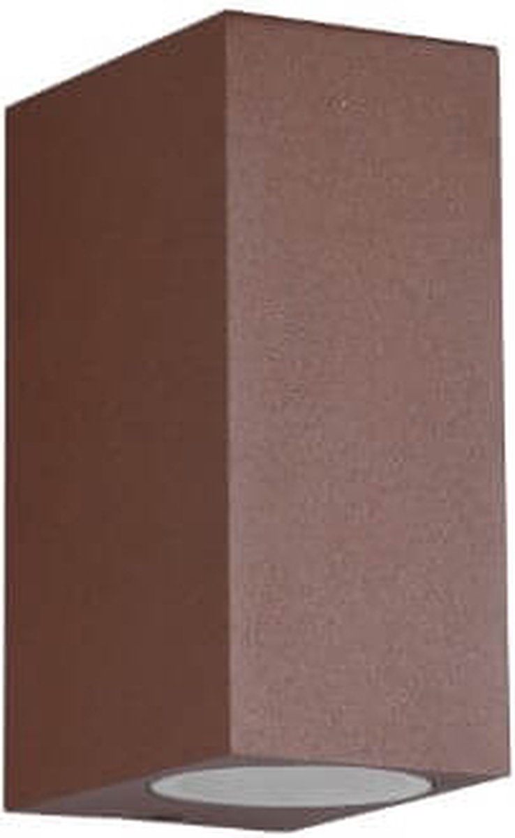 Trio roya - wandlamp - roestkleur - excl. 2x gu10 4,9 w - verlichting omhoog en omlaag - buitenverlichting - ip44