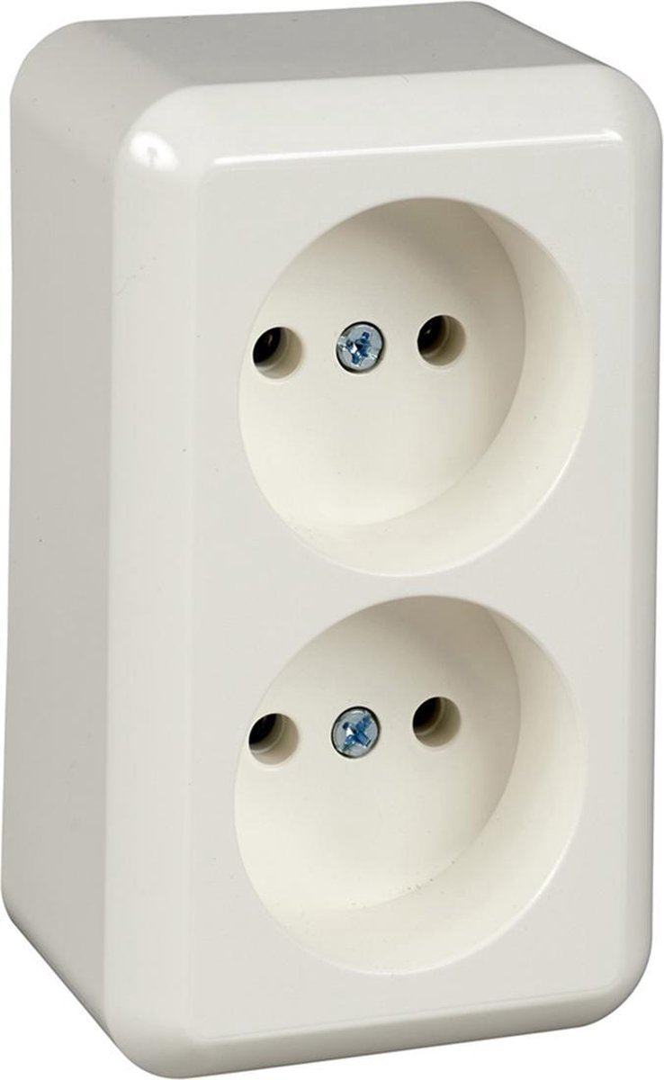 Toma eléctrica Schneider - de superficie - 2v - blanco polar - contura - - 395904