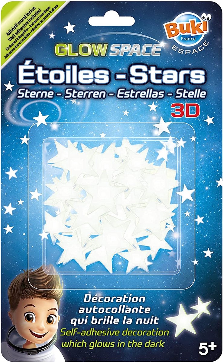 Buki 3d brillan estrellas espaciales