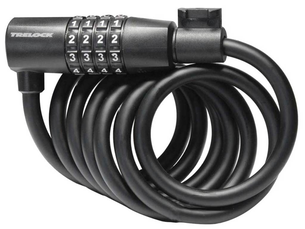 Trelock SK108 Codice di blocco del cavo a spirale 180 8mm nero