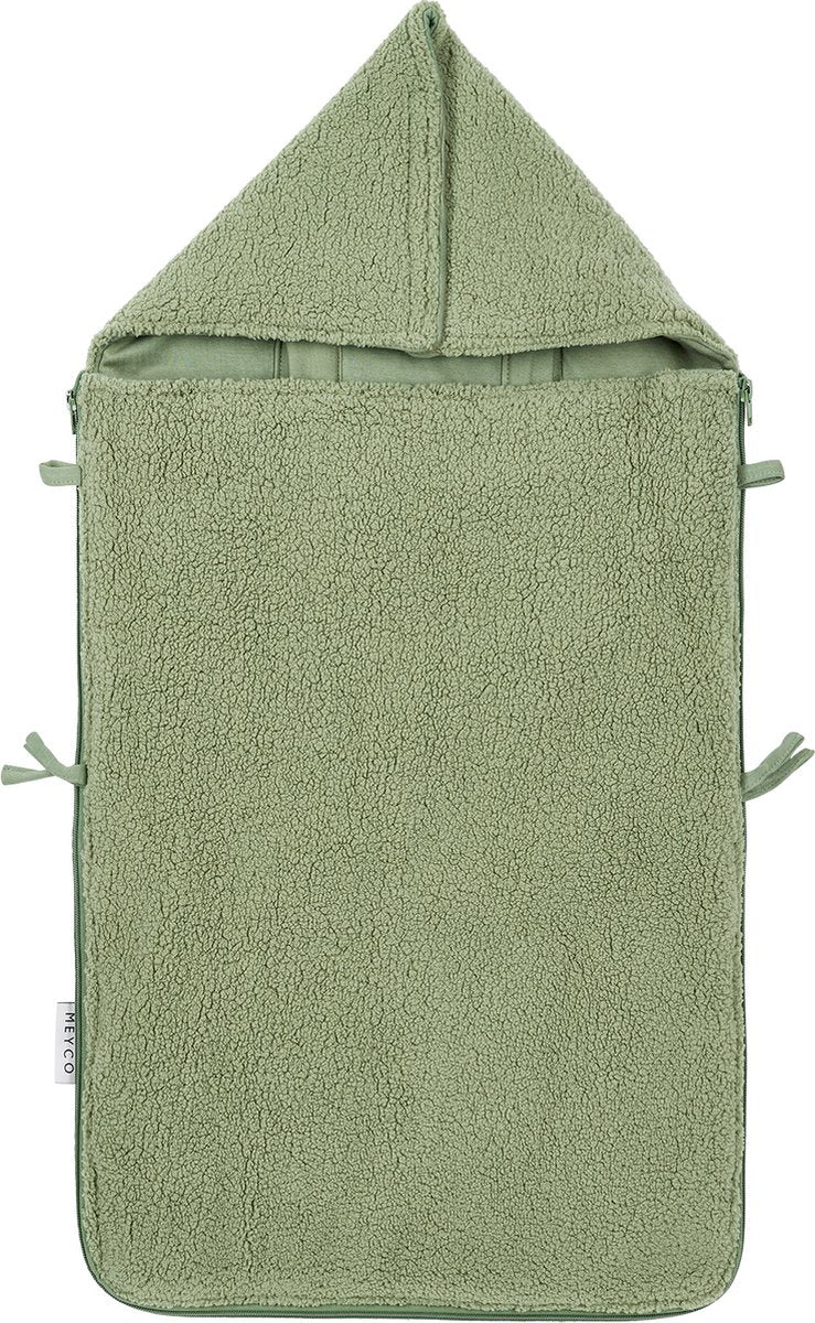 Saco para bebé Meyco Teddy - verde oliva - 40x82cm