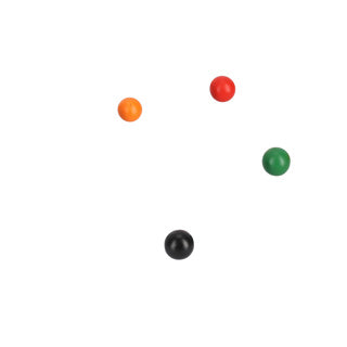 Alerta de alerta de madera de croquet xl 75 cm con una práctica red de almacenamiento