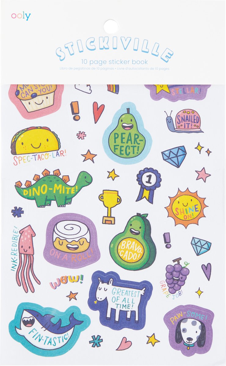 Premi per libri con adesivi Ooly Stickiville