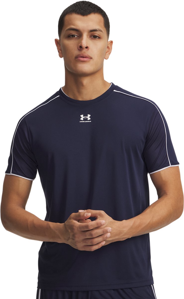 Under armour ua m challenger train ss-blu heren sportshirt - midnight navy - wit