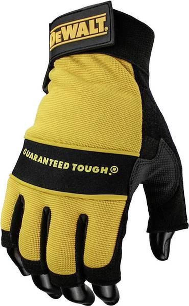 Guante de rendimiento sin dedos Dewalt dpg23 | cuero sintético - dpg23leu