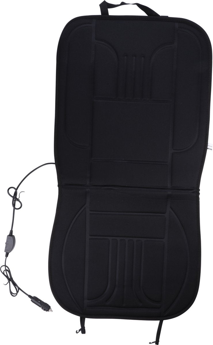 Cojín calefactor para asiento de coche Dunlop All Ride - con conexión de 12 V - negro - cabe en cualquier coche