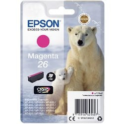 Cartucho de tinta epson 26 magenta