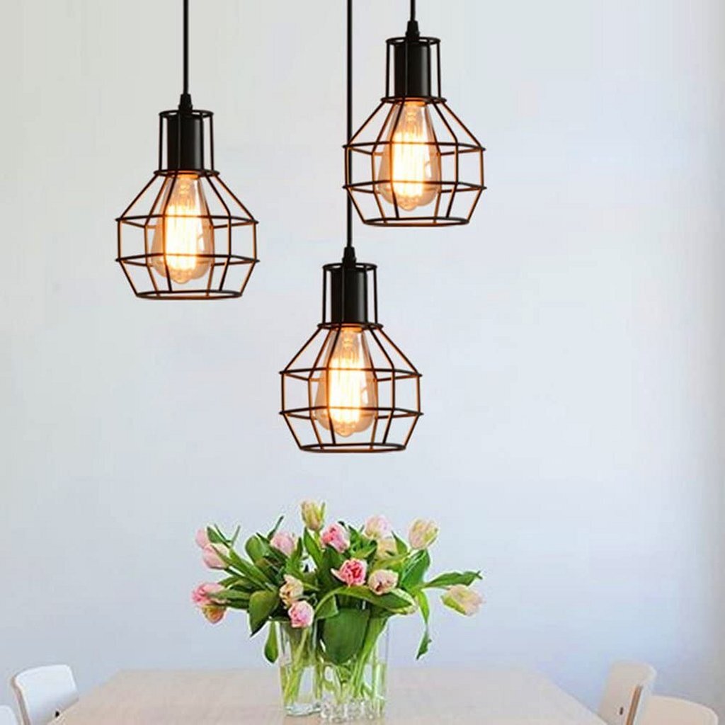 HomeStyle Pro Homestyle MK021-B Lámparas colgantes industriales black metal