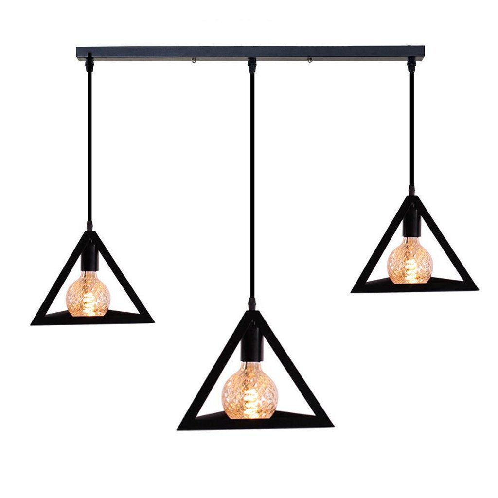 HomeStyle Pro Homestyle MK018-B Lámparas colgantes de pirámide industrial