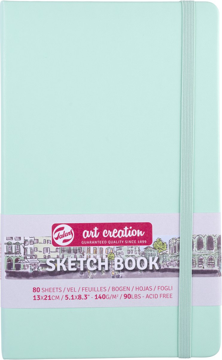 Talens art creation schetsblok 13x21cm - 80 vellen - turkoois