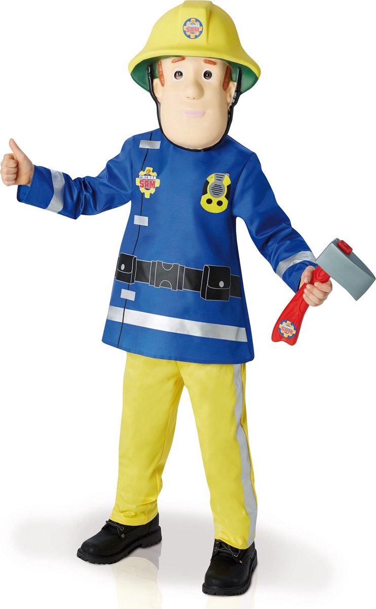 Disfraz infantil Rubies deluxe sam el bombero - talla m (5 6 años) sam el bombero