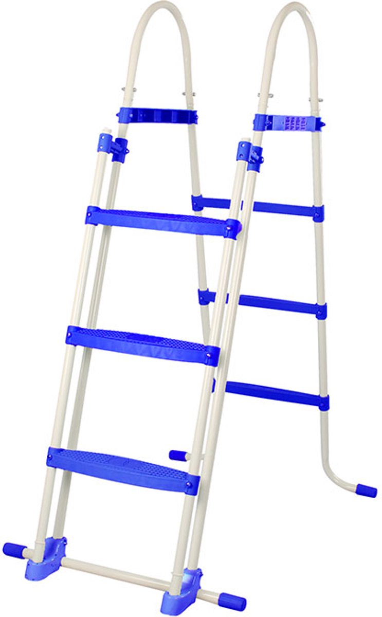 Escalera de piscina azul oscuro 107 cm