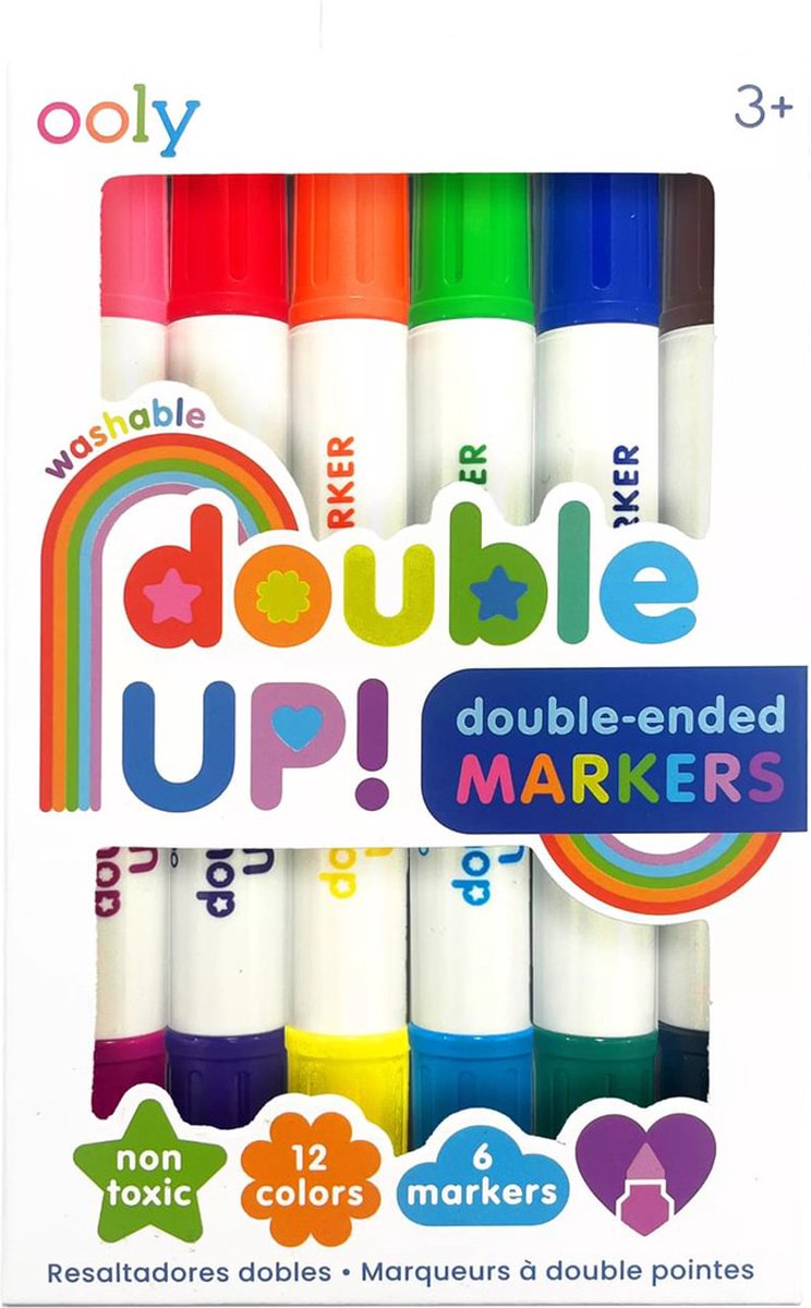 Ooly - double up! - double-ended markers - 6 dubbelzijdige stiften