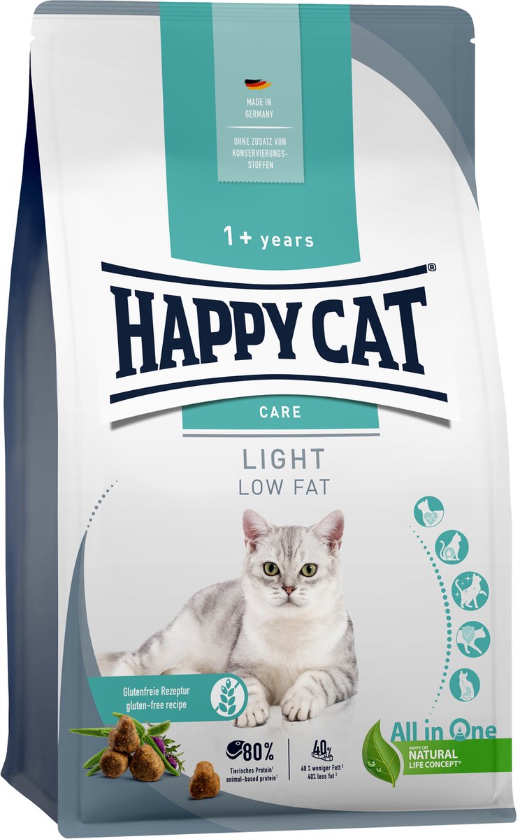 Happy cat care light kattenvoer - 4 kg
