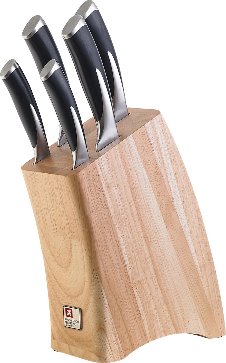Richardson Sheffield - Ceppo per coltelli Kyu da 5 pezzi in confezione regalo
