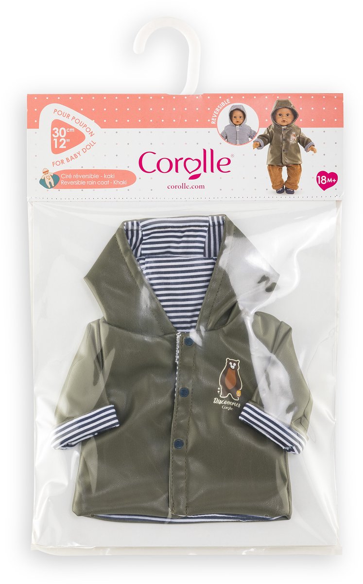 Chubasquero muñeca Corolle reversible - 30cm