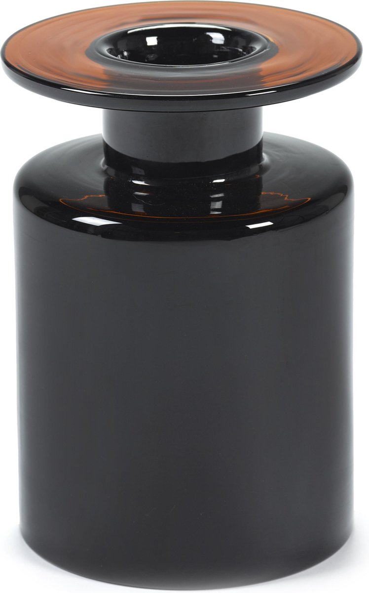 Serax - marie michielssen wind fire - jarrón m - negro marrón oscuro - 18 ø - h 27cm - 5,25kg