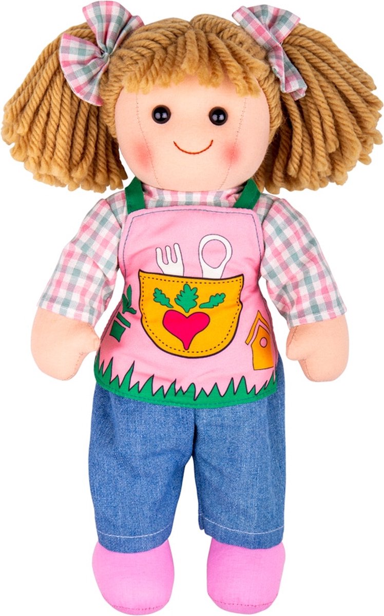 Bigjigs muñeca de tela elsie 35cm
