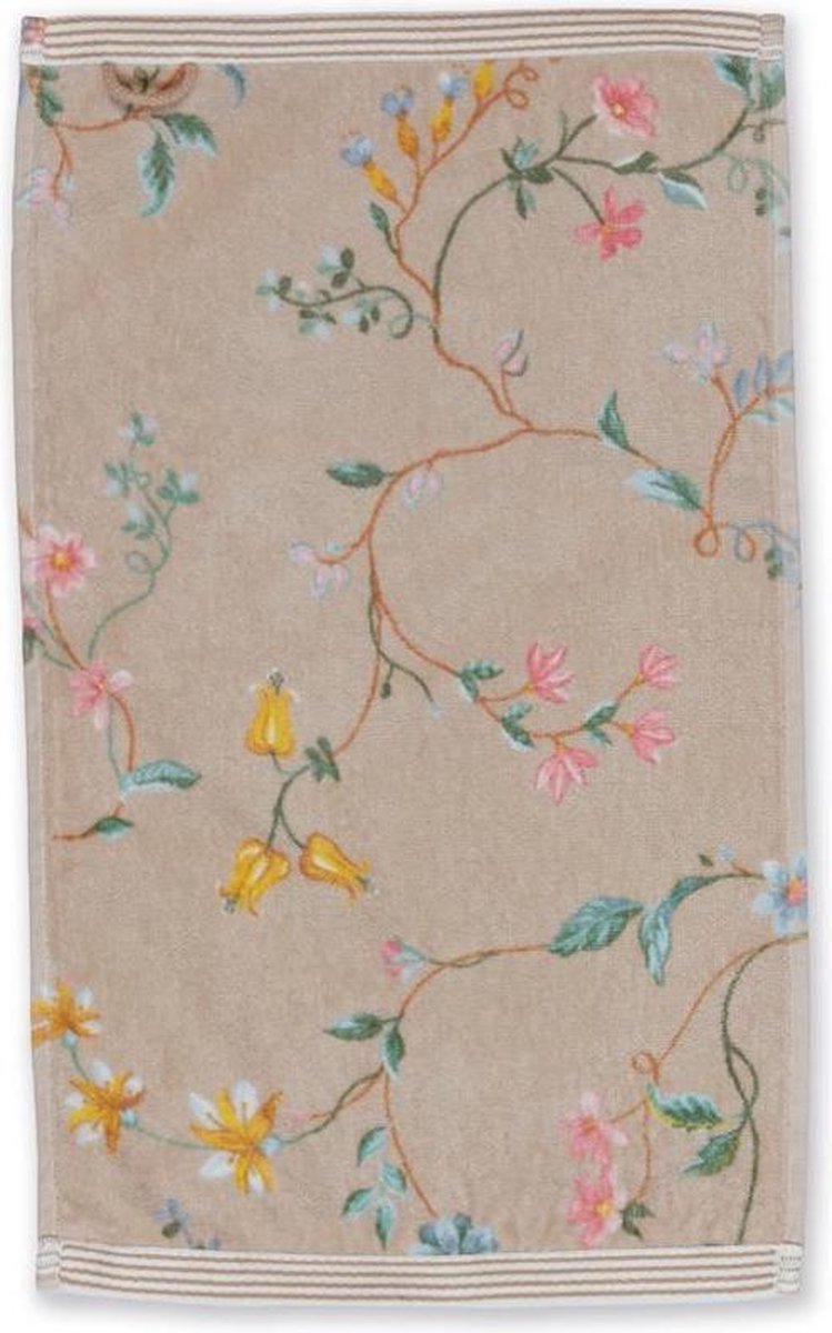 Pip studio ropa de baño les fleurs caqui - toalla 55x100 cm