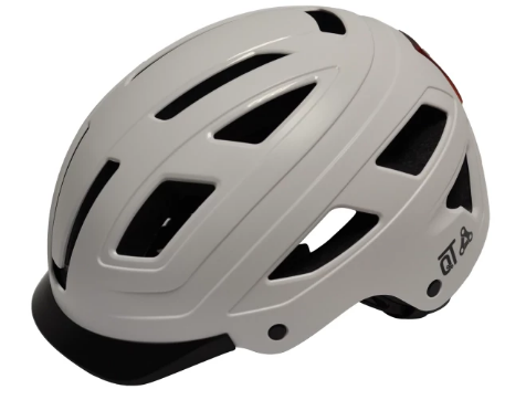 Casco Tech Qt Cycle Tech Style Urban Dimensioni bianche L 58-62 cm 2810393